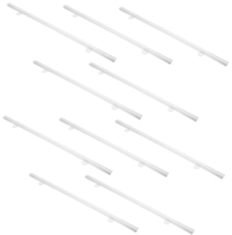 MAGICLULU 10pezzi Asta Sospensione Poster in Pvc Resistente All Acqua Barre Multiuso Per Appendere Poster e Banner in Negozi e Supermercati Stecche Facili Da Fissare e Usare