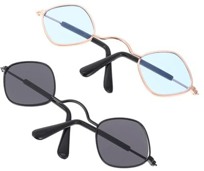 Toddmomy 2stücke Hundebrille Stilvolle Cosplay-Brille Für Haustiere Uv-Schutz Geeignet Für Partys Fotoshootings Leicht Und Tragbar Einzigartiger Look Für Hunde Und Katzen