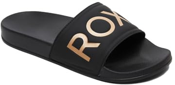 Roxy Damen Slippy Ii Sandale, Black/M Gold, 39 EU