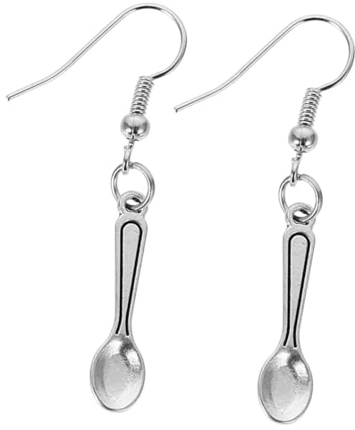 IMIKEYA Spoon Earrings Novelty Dangle Earrings for Lady Women for Female Cute Mini for Everyday Wear and Special Occasions