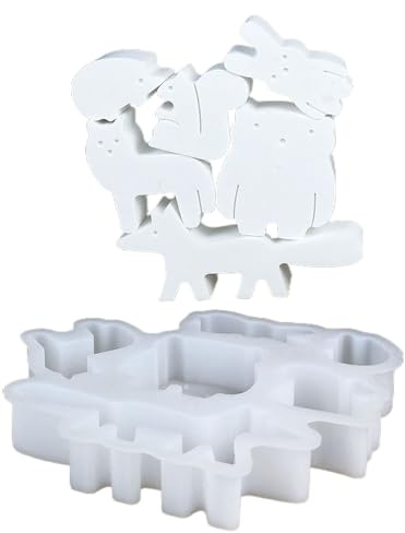 Animal Resin Molds Gipsform Zum Gießen | Silikon Formen Leicht Entnehmbar Für Kreative Erwachsene Jugendliche Kunstlehrer Zement Gips Workshops Heimdekoration