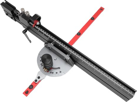 Fafeicy Jauges à Onglets pour Scie à Table avec Clôture Extensible, Butée Rabattable Micro-réglable et Angles Prédéfinis