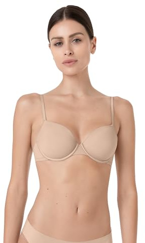 Lovable Reggiseno in Microfibra con Ferretto | Coppe Spacer Traspiranti e Modellanti per Comfort e Freschezza | Invisibilità | Invisible Breeze Donna, Nudo Chiaro, 34 / 3E