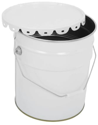 Sharplace Metal Paint Can Utility Pail Empty Portable Multifunctional Paint Container for Varnish Solvents Home Improvement Craft DIY, 20L