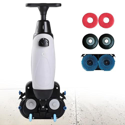 UORDBY Autolaveuse Commerciale Portable - Mini Machine de Nettoyage Efficace, avec Une Bande de Nettoyage de 43 cm. sans Fil, idéale pour Les Restaurants, garages ou salles de Sport