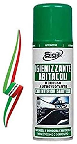 SIGILL IGIENIZZANTE Spray MONOUSO X ABITACOLI di Auto O CAMERE E Ambienti Chiusi 200ml