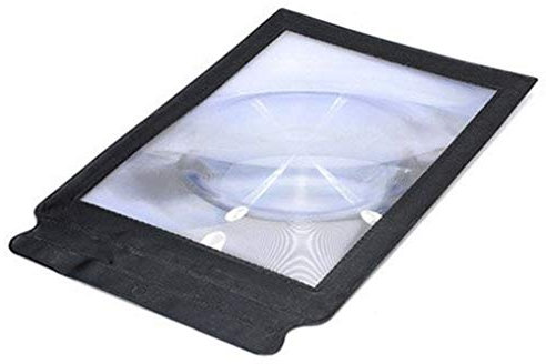 ONOGAL Magnifying Glass 3X Reading Aid Lens Magnifier, PVC Lens, 30.5x19.5cm, No Light Source