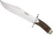 Joker Jagdmesser CC101 Bowie 25, Hirschhorngriff, Gürtelmesser mit 25 cm MOVA Stahlklinge, braune Lederscheide, Werkzeug zum Angeln, Jagen, Camping und Wandern