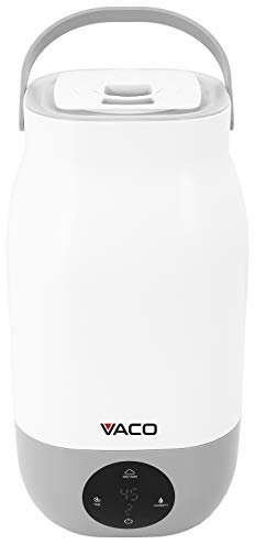 VACO CanCa VHU03LW, Ultraschall-Luftbefeuchter, für Räume 35 m2, 220-240V, Befeuchtungseffizienz 250 ml/h, Wassertank 3 l, Aromatherapie, wirksam gegen Asthma, Allergie, Husten, trockene Augen etc.
