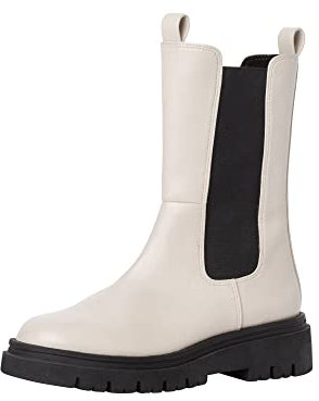 MARCO TOZZI Women' 2-2-25476-29 Chelsea Boot, Cream Comb, 6 UK