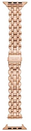 Kate Spade New York women's rose gold-tone stainless steel 42/44/45mm band for apple watch®