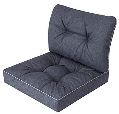 Bjird Gartenkissen Sitzauflage auf Gartenmöbel, Rattan, Gartenpolster Polsterauflagen auf Rataanmöbel,Kissen für Rattansessel - Navyblau - 70x70x40