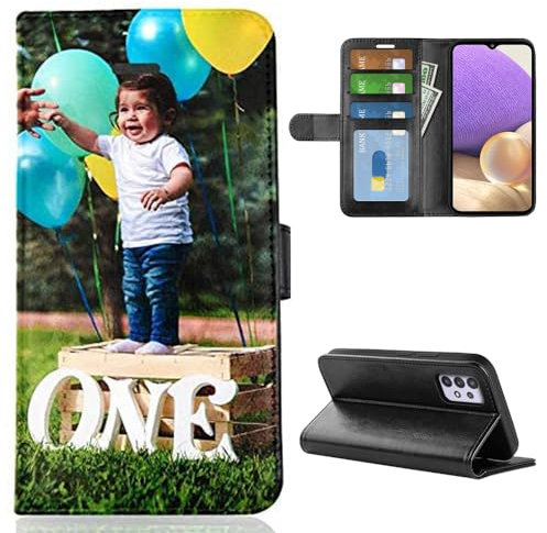 Fulvit Personalisierte Foto-Handyhülle Kompatibel mit Samsung Galaxy A53 (5G/4G) Flipcase Individuelle Ihr Eigenes Bild Foto Brauch Schutzhülle Handy Hülle Tasche Flip Book Case Cover, für Galaxy A53