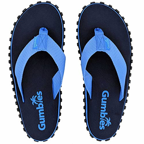 Gumbies Duckbill Unisex Flip-Flops mit Riemen aus recyceltem Kunststoff und recycelter Gummisohle, navy, 42 1/3 EU