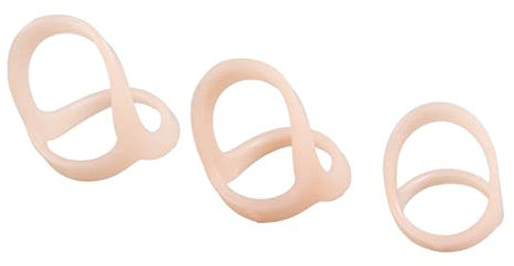 Wakects Finger Splint Finger Schiene Combo wasserdicht Ovale Finger Gelenkschutz für Finger Sehnen Release und Schmerzlinderung Finger Nr. 2 3 4 (4.5-5 cm