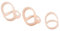 Wakects Finger Splint Finger Schiene Combo wasserdicht Ovale Finger Gelenkschutz für Finger Sehnen Release und Schmerzlinderung Finger Nr. 2 3 4 (4.5-5 cm