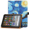 HGWALP Funda Universal para Tableta de 7 Pulgadas y 8 Pulgadas, Funda Protectora Universal para Tableta de 7 Pulgadas y 8 Pulgadas, con Correa de Mano y función de Soporte-Starry Sky