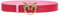 Pinko Damen Love Berry H3 Belt Leder mit Seide Gürtel, Rn6q_Mult.rot/pink-antique Gold, M