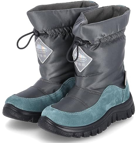 Naturino 001-3001268-01 0F21 Schlupfstiefel Leder & Textil Unisex in grün-Kombi