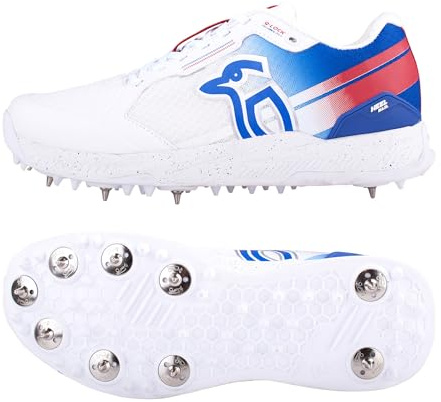 Kookaburra Hat Unisex KC 1.0 Spike Cricketschuh, weiß blau rot