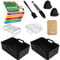 HOMELYLIFE Air Fryer Accessories, Silicone Air Fryer Liners for Ninja AF400UK AF300UK AF451UK AF500UK Tower T17088 7.6L-9.5L, 10 Pcs Dual Air Fryer Accessories Includes Cooking Guide Booklet