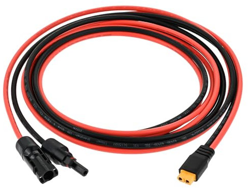 SURIEEN 12 AWG Solarladekabel Solarpanel Adapter Solarstecker auf XT60 weibliche Adapter, Solarkabel für EF DELTA 2 und River Solargenerator Tragbare Powerstation (3M)