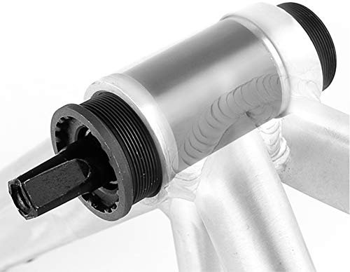 Fahrrad-Tretlager für quadratische konische Spindel Kurbel Quare Loch Achse Fahrradteile Stahlschale, integriertes System geeignet für 68 mm Rahmenschale (68 x 122,5 l)