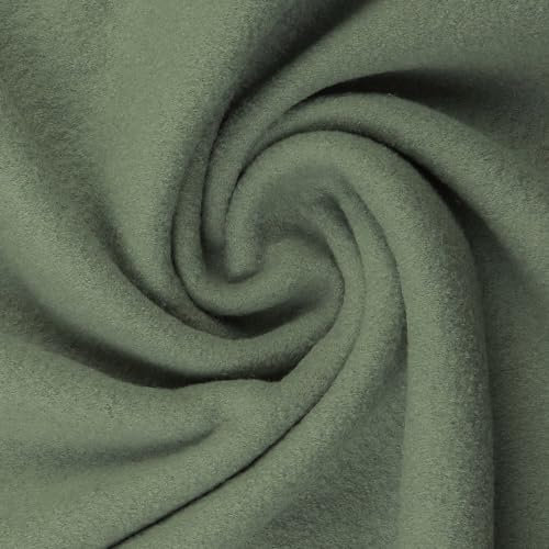 Wollwalk Walkstoff | 100% Schurwolle | für Bekleidung | Trachtenstoff | Meterware | ab 50 cm (altmint)