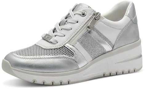 MARCO TOZZI Femme Damen Sneaker 2-23732-44 Basket, White Comb, 39 EU