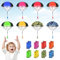 Neikafan Fallschirmspringer Spielzeug 16 Stück Fallschirm Spielzeug Kinder Fallschirm Wurfspiel Kinder Hand Werfen Fallschirm Outdoor Flugspielzeug Parachute Spiele für Draußen Geschenke für Kinder