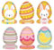 Aisszhao 60P Easter Paper Plates Egg-Shaped Plates Chick Bunny Plate for Kids Game Party,Disposable Paper PlateEaster Egg PaperPlates Dinner,Easter PlateDinnerware for Boy Girl EasterTableware Décor