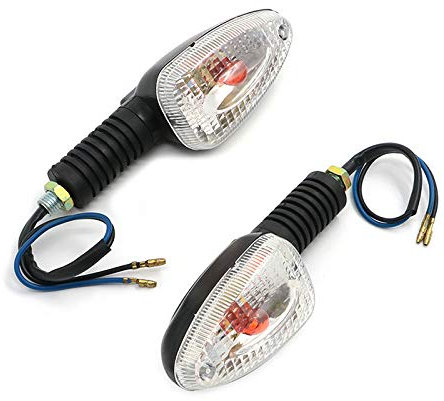 HESHUWEN Blinker Motorrad Motorrad Blinker Licht Anzeige Fit for BMW R1100GS R1100R R1150GS R1150 Abenteuer ADV R 1100 1150 GS R Vorne/hinten Blinker Motorrad Blinker(Transparent)