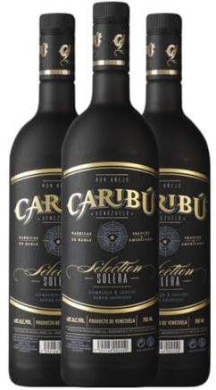 Ron Caribu Selección Solera 70 cl (Caja de 3 Botellas de 70 cl)
