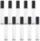 Lipgloss Behälter 10 PCS Leere Lipgloss Behälter Mini Make up Behälter 10ml Leere Kosmetik Lipgloss Tuben Behälter Transparente Nachfüllbare Lipgloss-Lippenstift-Leertube (Schwarz)