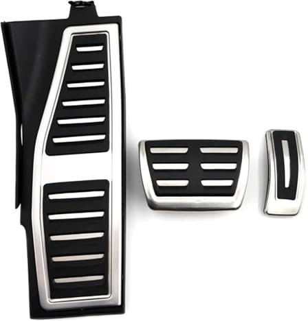 gangxiao Auto Pedal Zubehör Für A&UDI Für Q7 4M 2016-2022 RHD Auto Pedale Gaspedal Bremse Fußstütze Edelstahl rutschfeste Pedal Abdeckung Pads Teile Auto Pedal