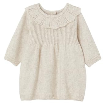 Vertbaudet Mädchen Baby Strickkleid mit Kragen