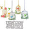 GLOBLELAND Frühling Stanzformen Mit Kolibri Motiv Metall Vogelkäfig Stanzungen Vogel Und Blumen Stanz Und Prägevorlagen Für Scrapbooking Basteln Papierkartenherstellung