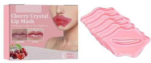 Maschera Esfoliante per la Cura Labbra,Maschera Labbra Antirughei,Patch Antirughe Labbra,Collagene Maschera per Labbra,Maschera per Labbra Idratante,Maschera per Labbra in Gel Idratante,5pcs