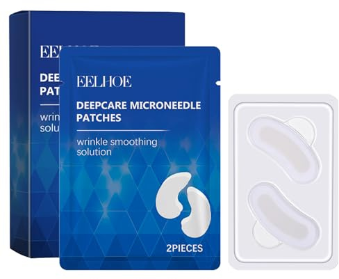 6 pares de parches de microneedling Disolving Microneedling Patches Antiarrugas Microneedling Mascarilla de ojos Disolvente Natural Microneedling Máscara de ojos Elimina las ojeras, reduce las arrugas