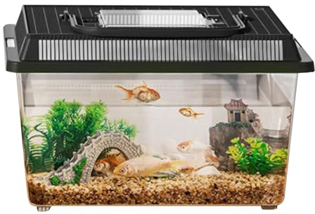 Echsenkäfig | Reptilien-Futterbox & Schlangen-Zuchtbecken - Terrarien-Aufzuchtbehälter Mit Tragegriff Für Schnecken, Insekten Und Kleintiere Drinnen & Draußen
