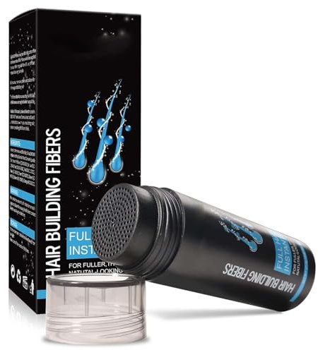 Hair Fibres Dark Brown, Powder Spray Fibres for Thinning Hair, Instantly Conceals Loss, Loss Concealer for Women and Men