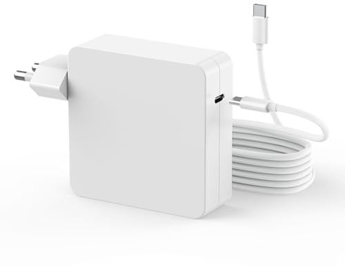 96W USB C Caricatore, Laptop Ricarica Caricabatterie, Adattatore di Tipo C Alimentazione per Mac Book Air/Pro 16'' /15/14/13 pollici, per iPad Pro 2024/2022/2021/2019/2018, Con Cavo di Type-C 2M
