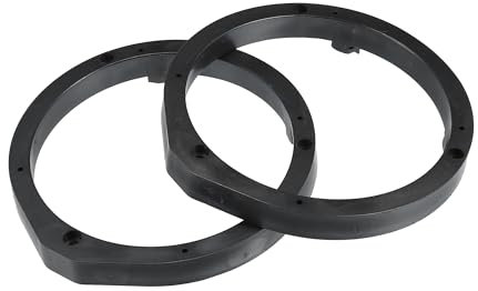 sourcing map 2Pcs 6.5inch Plastic Car Speaker Spacer Adapter Mount Bracket Ring