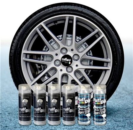 Sophisticauto Full Dip Packs Ahorro Llantas 6 Sprays Hyper Silver Brillo