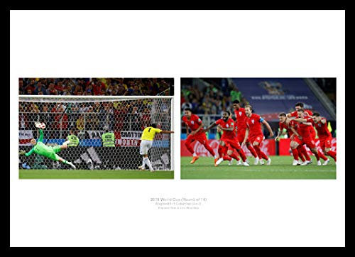 2018 World Cup England v Columbia Penalty Shootout Framed Photo Memorabilia