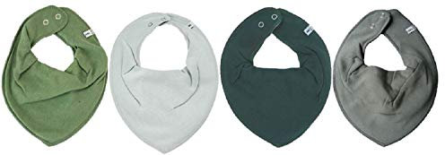 Pippi Halstücher 4er Pack Baby Lätzchen Dreieckstücher (Mixed Forest)