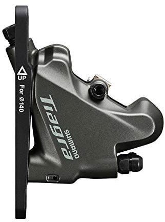 SHIMANO Tiagra BR-4770 Tiagra calliper, flat mount, with adapter for 140/160 mm, front, (BR4770F6RF),black (black)