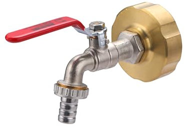 Robinet de Cuve quart de tour + Raccord adaptateur S60 - Femelle 20x27 (3/4) AROZ