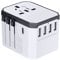 Evershop Reiseadapter Reisestecker Weltweit 224+ Ländern 5.6A Fast Charge Universal Travel Adapter mit 4 USB Ports+Typ C+AC Steckdosen Internationale Netzadapter für USA Deutschland Europa UK Thailand