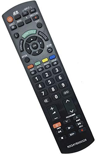 VINABTY N2QAYB000328 Telecomando sostitutivo compatibile con Panasonic Viera TV TX-L26C10B TX-L32C10B TX-L32X15B TX-L32S10B TX-PF42S10 TX-L19X10BW TX-L26X10B TX-L37S10B TX-L42S10B TX-P42S11B